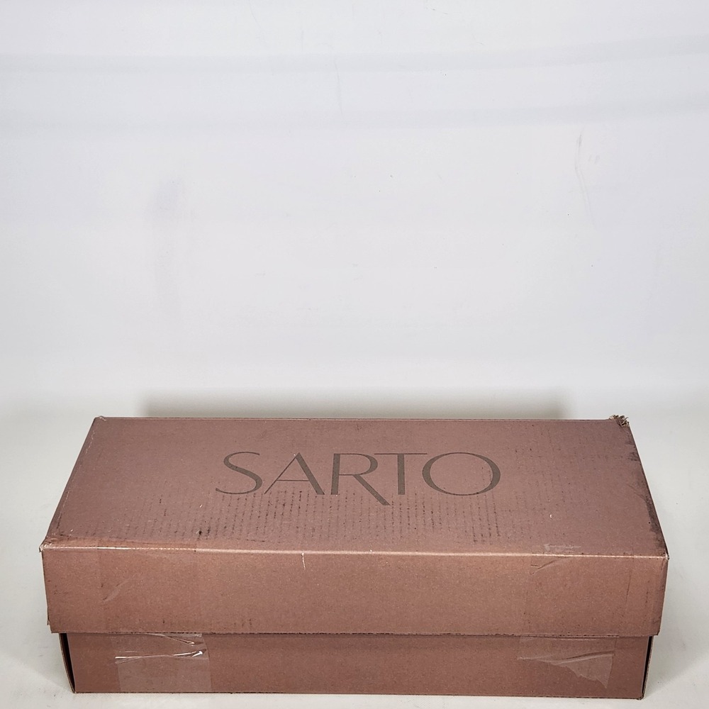 Sarto Franco Sarto Debrah Flat Women Size 8.5 Black Leather D'Orsay Square Toe - Picture 6 of 7